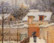 阿尔弗莱德 西斯莱 : Snow at Louveciennes